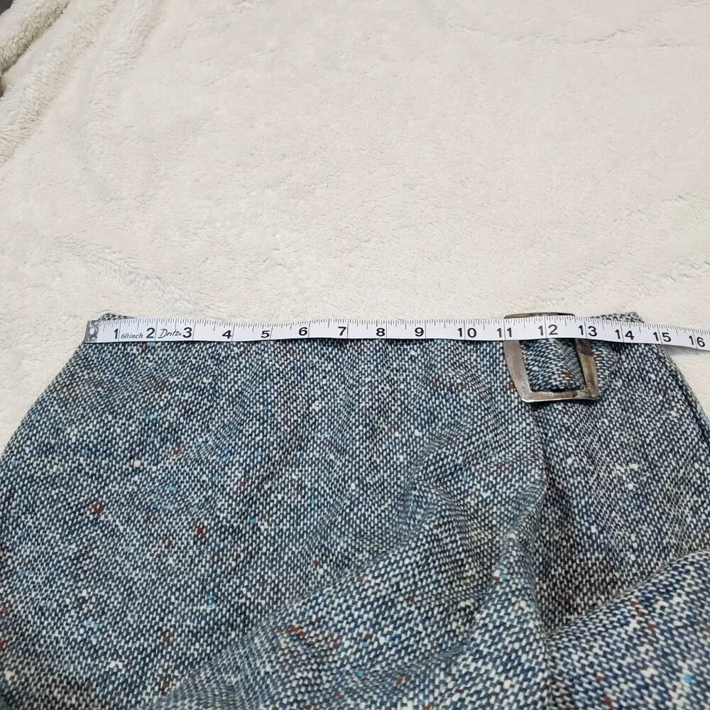 Vintage Ship n' Shore Blue White Tweed Skort Girl Tween 16 XL Retro Femininej‎